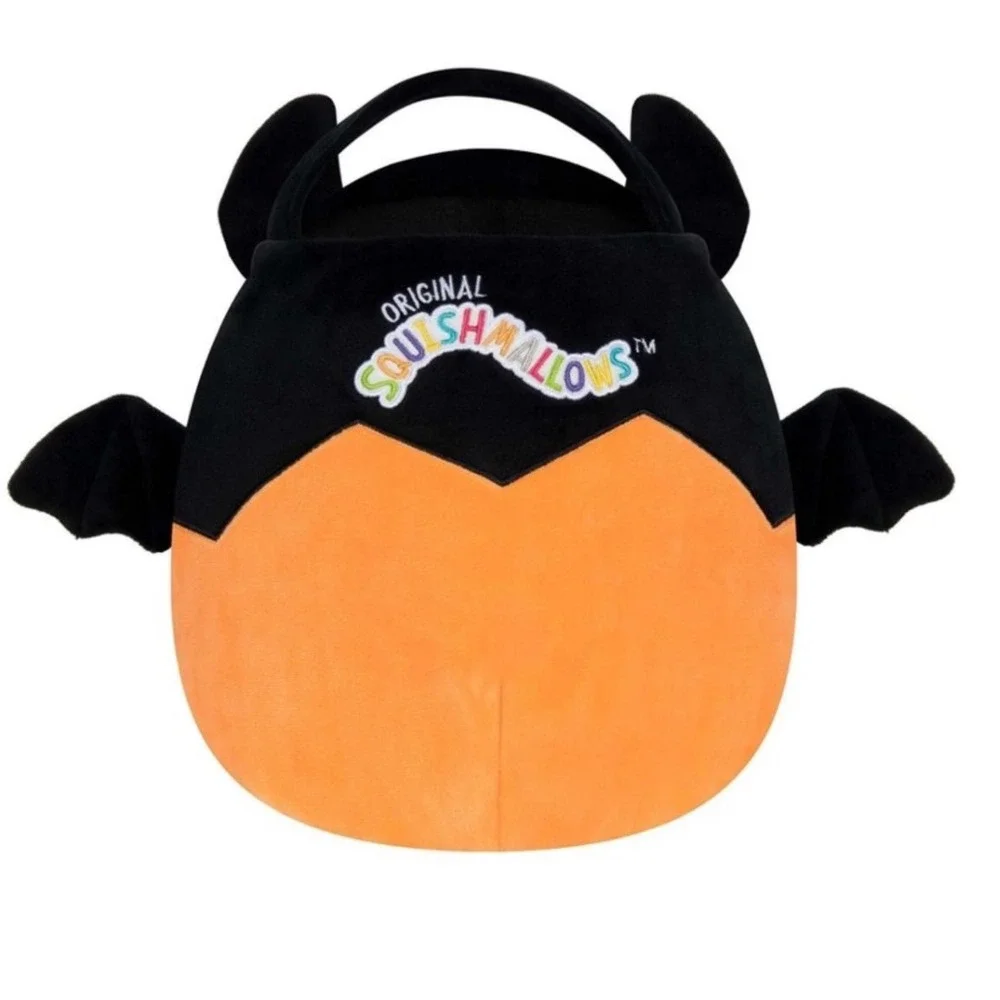 Squishmallows Emily Bat Pumpkin Halloween‎ Treat Pail Bag Plush Stuffed Animal